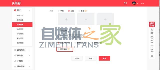 头条号「定时发表」时间延长至 7 天 20220327041847-623fe5a76fe33.jpg