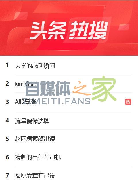 头条号平台新增「引用头条热搜」功能
