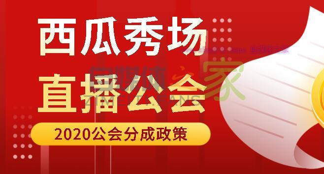 2020年最新西瓜秀场直播公会分成政策（2020.01.01）-自媒体之家